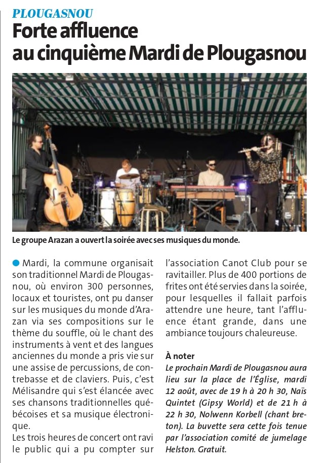 Forte affluence au cinquième Mardi de Plougasnou _ Le Télégramme_page-0001