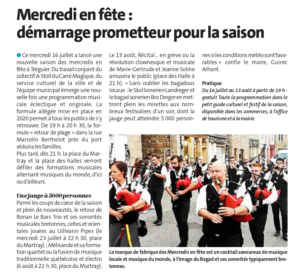 Mercredi en fête de Tréguier _ démarrage prometteur pour la saison _ Le Télégramme_page-0001